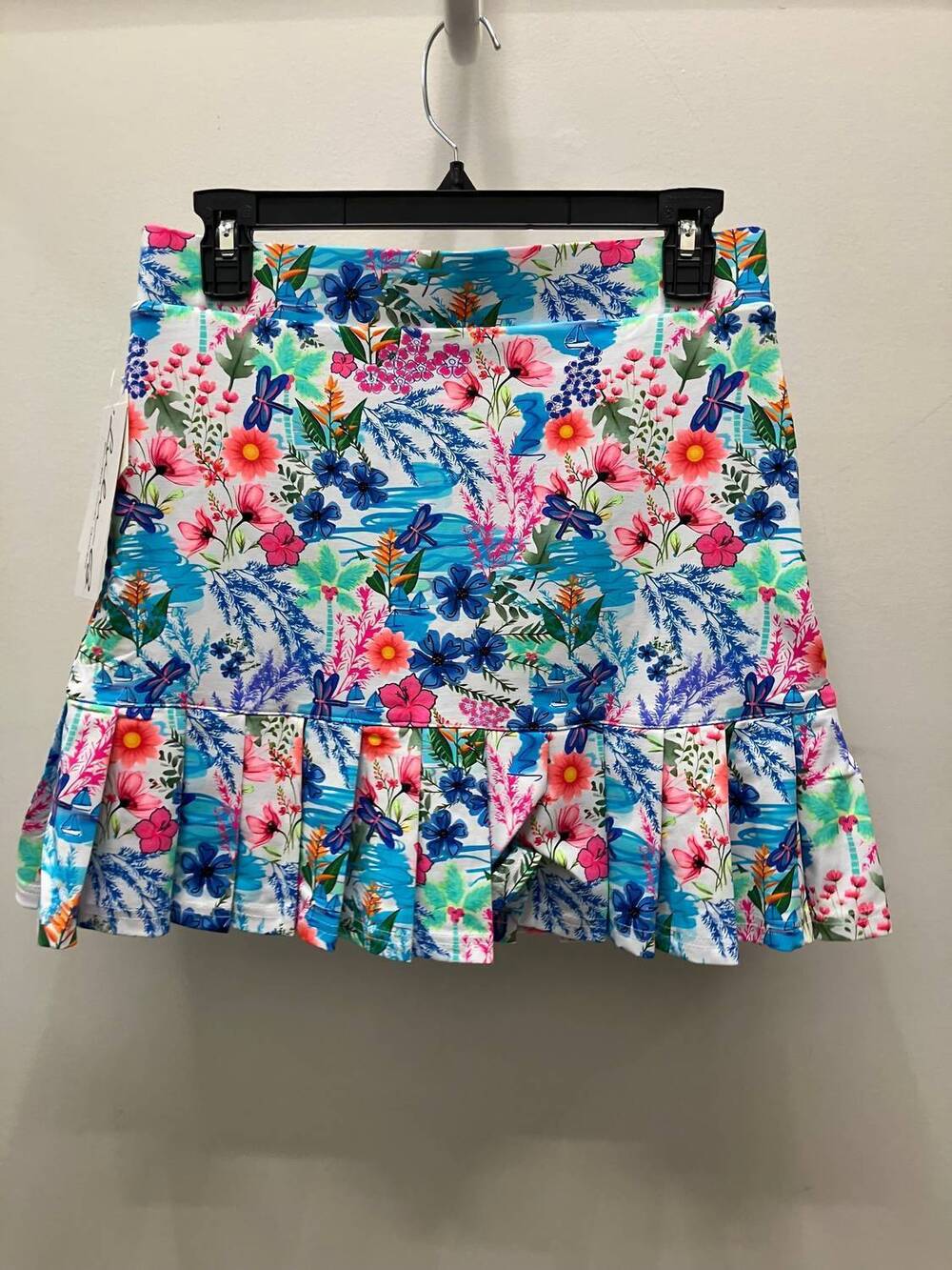 NEW LULU-B women's flounce dragonfly skort in multi